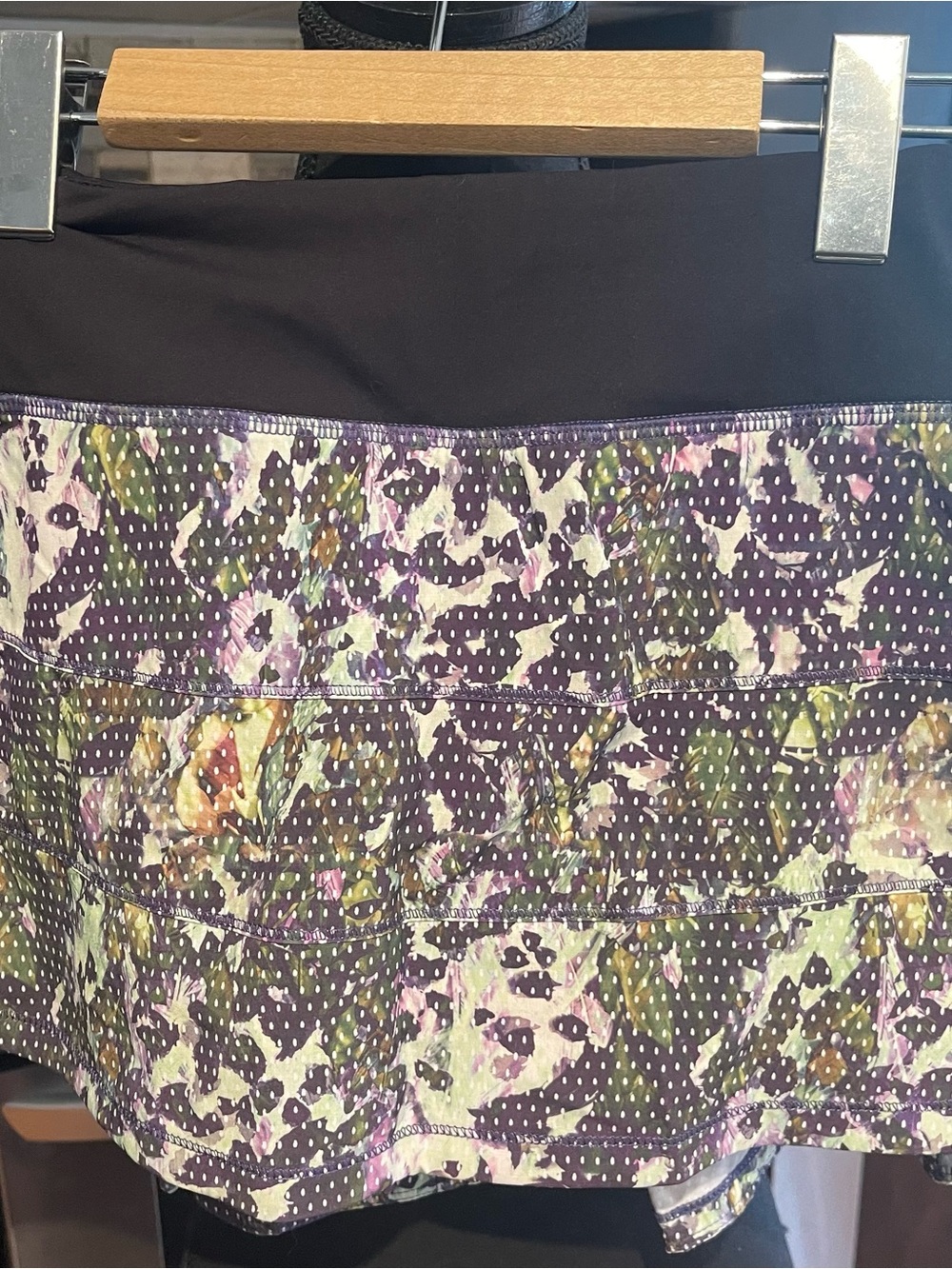 lululemon athletica Floral Print Skirted Short — Purple, Green, Pink